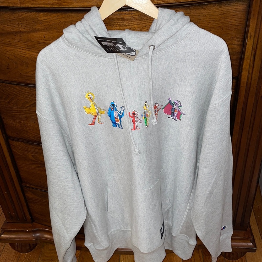 Champion Sesame Street hoodie X large